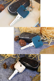 キーカバー レザー 本革 牛革 鍵カバー キーキャップ キーホルダー キーケース メンズ レディース 男性 女性 男女兼用 ユニセックス おしゃれ かっこいい カッコいい レトロ スタイリッシュ 色分け 種類分け カラバリ豊富 贈り物 プレセント