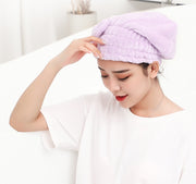 タオルキャップ ヘアドライタオル ヘアタオル バス用品 バスグッズ お風呂 リボン レディース 吸水 洗髪 プール 温泉 シンプル かわいい