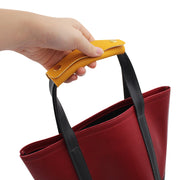 ハンドルカバー 単品 バッグ 鞄 カバン 取っ手 持ち手カバー スナップボタン 汚れ防止 グリップ レザー調 フェイクレザー おしゃれ