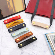 ハンドルカバー 単品 バッグ 鞄 カバン 取っ手 持ち手カバー スナップボタン 汚れ防止 グリップ レザー調 フェイクレザー おしゃれ