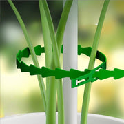 園芸用結束バンド 100本セット 結束バンド 園芸用品 ガーデニング用品 ガーデン用品 ケーブル結束バンド 誘引バンド 屋内 屋外 耐久 家庭菜園 観葉植物 花 つる 支柱固定 グリーン 緑