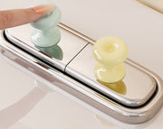つまみ 取っ手 4個セット 水洗ボタン 粘着式 貼り付け 丸型 円形 ドアノブ 引き出し 引き戸 戸棚 後付け DIY 付け替え ンテリア雑貨 シンプル かわいい