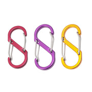 S字カラビナ 5個セット キーフック S字フック キーホルダー スプリングスナップ アウトドア用品 引っ掛け 吊り下げ 登山 キャンプ 釣り レジャー トレッキング シンプル 便利