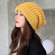 ニット帽 レディース 帽子 シンプル 無地 定番 あったか あたたかい ゆる感 ルーズ かわいい おしゃれ 秋 冬 ぼうし 女性 婦人