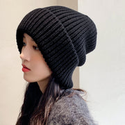 ニット帽 レディース 帽子 シンプル 無地 定番 あったか あたたかい ゆる感 ルーズ かわいい おしゃれ 秋 冬 ぼうし 女性 婦人