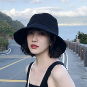 バケットハット 帽子 レディース 女性 シンプル 深め ツバ広 無地 紫外線対策 年中 ブラック 黒 ブラウン ハット カジュアル 熱中症予防 日除け ぼうし カラバリ豊富 大人 女子 街歩き キャンプ