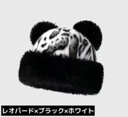 帽子 ファーハット レディース フェイクファー ふわふわ もこもこ 耳付き 防寒 保温 暖かい あったか 秋冬 小顔効果 可愛い