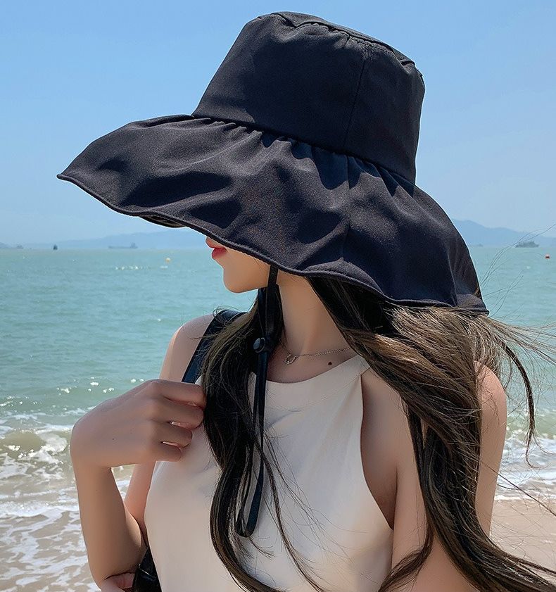 UVカット帽子 バケットハット サファリハット レディース つば広帽子 春夏 商品画像2