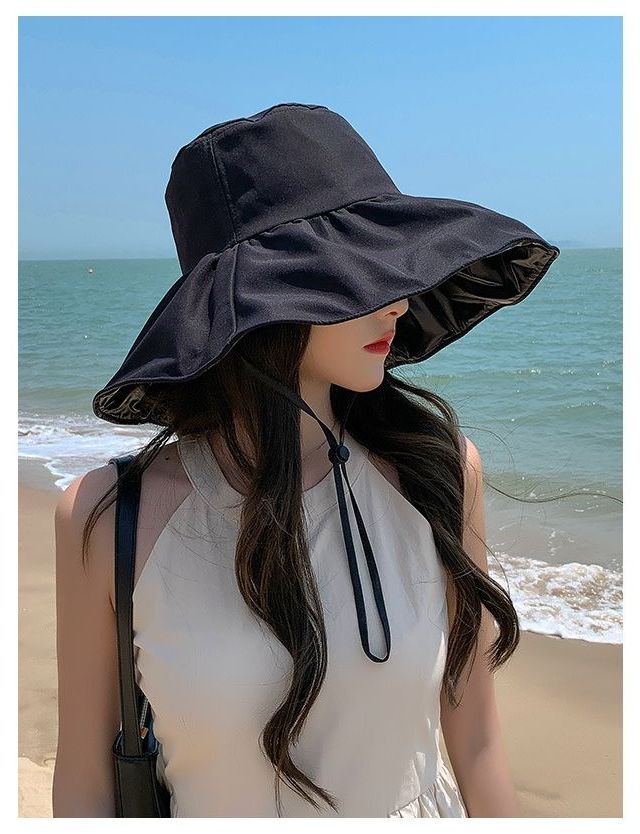UVカット帽子 バケットハット サファリハット レディース つば広帽子 春夏 商品画像3
