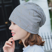 ターバンキャップ ニット帽 帽子 レディース 女性 ニットキャップ ビーニー 春夏 秋 薄手 ワッチキャップ ニットワッチ シンプル おしゃれ カジュアル 上品 散歩 旅行 婦人 ミセス 黒 紺 ラメ風 ケア帽子