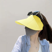 サンバイザー キャップ 帽子 レディース つば広 サイズ調節可能 折りたたみ 日よけ 紫外線対策 おしゃれ シンプル カジュアル お出かけ アウトドア レジャー 旅行 女性用