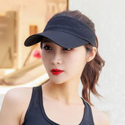サンバイザー レディース 女性 男性 メンズ ユニセックス 男女兼用 お揃い ペアルック ぼうし 帽子 日よけ 日焼け防止 メッシュ 無地 ブラック ホワイト ブルー シンプル スポーティ ランニング ジョギング お出かけ