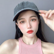 ベースボールキャップ 帽子 キャップ レディース カジュアル ウォッシュドデニム サイズ調整 サンシェード サンバイザー 日除け オールシーズン 散歩