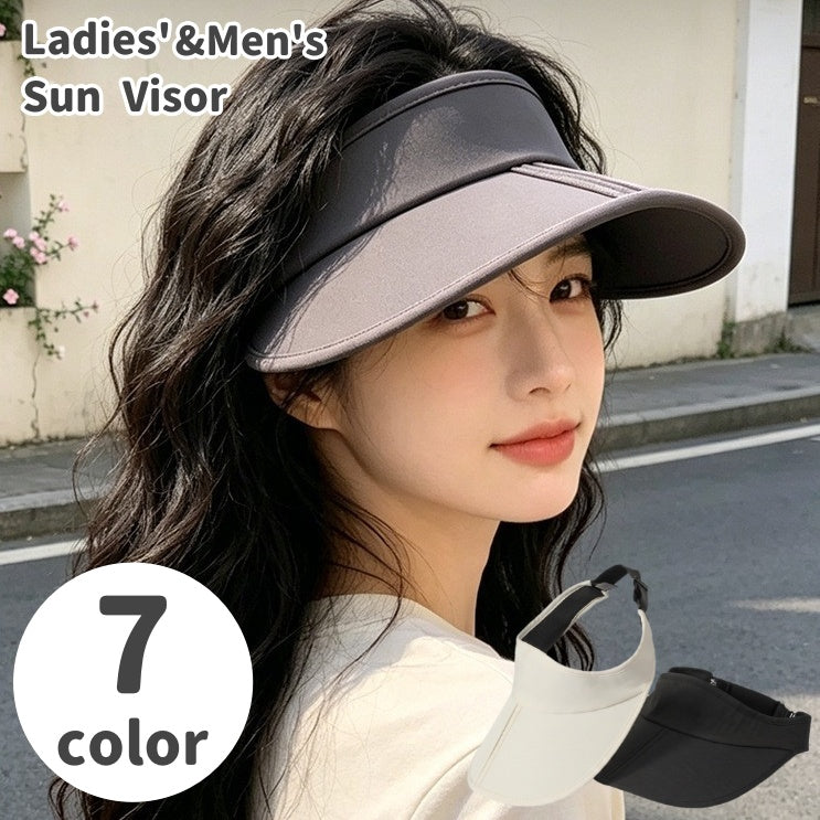 サンバイザー レディース メンズ 男女兼用 オープントップ 折りたたみ 日よけ帽子 紫外線対策 夏用 軽量 通気 アウトドア スポーツ 旅行 持ち運び サンハット