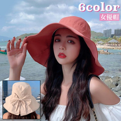 帽子 女優帽 つば広帽 レディース 女性 ハット 商品画像