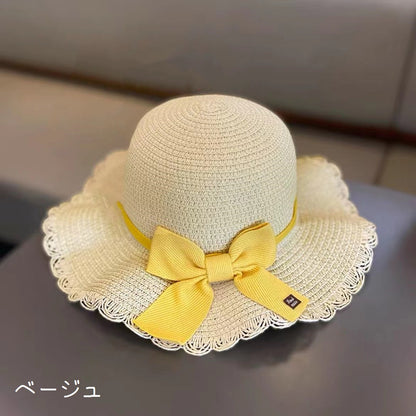 麦わら帽子 ストローハット キッズ 子供 女の子 ガールズ 商品画像3