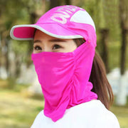 キャップ フェイスカバー付き 2way レディース 女性 帽子 ぼうし サンキャップ フェイスガード 取り外し可能 ボタン 簡単取り付け メッシュ 通気性 ロゴ カジュアル シンプル 日よけ 紫外線対策 日焼け防止 お洒落 スポーツ アウトドア お出かけ 普段使い 婦人用