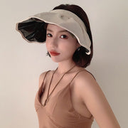 サンバイザー ヘアバンド 2way 折りたたみ つば広 レディース 女性 帽子 ヘッドバンド 無地 単色 シンプル 日よけ 紫外線対策 UV対策 おしゃれ 大人可愛い お出かけ 普段使い ファッション小物
