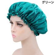 ナイトキャップ サテン調 レディース 女性 ヘアキャップ キャップ 帽子 夜 夜間 就寝用 ロングヘア 保湿 美髪 ヘアケア ダメージケア 摩擦対策 無地 単色 光沢 母の日 プレゼント 睡眠 快眠グッズ 抜け毛 寝癖 カラバリ豊富 シンプル 無地 上品 おしゃれ かわいい女性 婦人