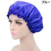 ナイトキャップ サテン調 レディース 女性 ヘアキャップ キャップ 帽子 夜 夜間 就寝用 ロングヘア 保湿 美髪 ヘアケア ダメージケア 摩擦対策 無地 単色 光沢 母の日 プレゼント 睡眠 快眠グッズ 抜け毛 寝癖 カラバリ豊富 シンプル 無地 上品 おしゃれ かわいい女性 婦人