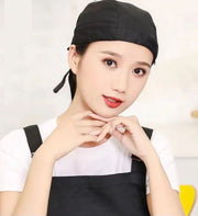 衛生帽 給食帽 作業帽子 女性 ドゥーラグ風インナーキャップ 海賊帽 毛髪落下防止 調理 飲食店 カフェ キッチン 厨房 業務用