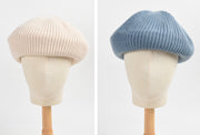 ベレー帽 ベレーキャップ 帽子 ぼうし レディース リブ ニット シンプル ベーシック おしゃれ かわいい 大人可愛い 無地 単色 定番 お出かけ カジュアル デイリー 女性用 婦人用