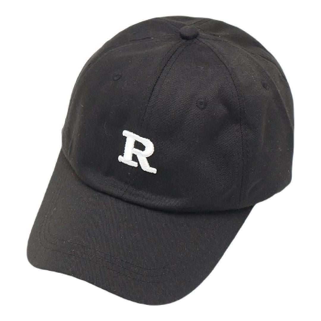 ベースボールキャップ 野球帽 レディース 帽子 つば長 深め R×ブラック バリエーション画像