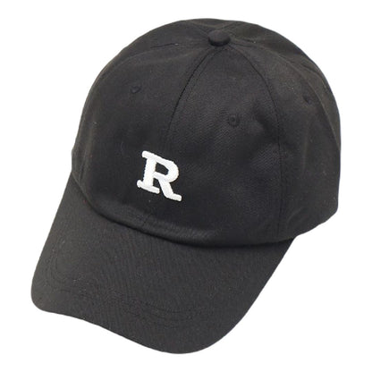 ベースボールキャップ 野球帽 レディース 帽子 つば長 深め R×ブラック バリエーション画像