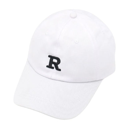 ベースボールキャップ 野球帽 レディース 帽子 つば長 深め R×ホワイト バリエーション画像