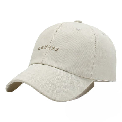 ベースボールキャップ 野球帽 レディース 帽子 つば長 深め CRU×ベージュ バリエーション画像