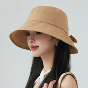 バケットハット レディース 女性 婦人 帽子 ぼうし ハット リボン 無地 単色 シンプル かわいい おしゃれ 日除け 紫外線対策