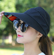 サンバイザー 日よけ帽子 つば広キャップ 折りたたみ帽 レディース 女性 日除け UV 紫外線対策 熱中症対策 日焼け予防 携帯 ポータブル ハット風 ぼうし フリーサイズ 通気性 蒸れにくい フェイクパール スタッド 花飾り 裏地プリント 無地 単色 かわいい おしゃれ 上品 清楚 シンプル カジュアル 婦人 ガールズ アウトドア お出かけ 外出 ビーチ 海 屋外 春 夏 秋
