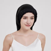 ナイトキャップ ヘアキャップ レディース 女性 筒型 ロングヘア用 就寝用 髪保護 ヘアケア サテン調 シンプル かわいい