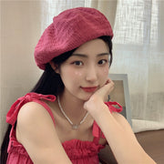 ベレー帽 ベレーキャップ 帽子 ぼうし レディース ベーシック シンプル おしゃれ かわいい 大人可愛い 無地 単色 定番 お出かけ 春夏 カジュアル デイリー 女性用 婦人用