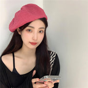 ベレー帽 ベレーキャップ 帽子 ぼうし レディース ベーシック シンプル おしゃれ かわいい 大人可愛い 無地 単色 定番 お出かけ 春夏 カジュアル デイリー 女性用 婦人用