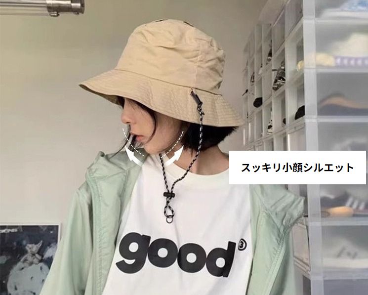 パッカブルハット サファリハット バケットハット 帽子 折りたたみ あご紐付き 商品画像3