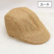帽子 ハンチング帽 メンズ 男性用 紳士用 無地 単色 シンプル おしゃれ スタイリッシュ かっこいい ハンチングキャップ 鳥打ち帽 スポーツ ゴルフ アウトドア お出かけ 日除け 紫外線対策 ギフト プレゼント 贈り物 父の日
