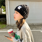 ニット帽 レディース 女性 帽子 ファッション小物 カジュアル カラバリ豊富 秋 冬 防寒 暖かい あったかい おしゃれ かわいい お出かけ ブラック ブルー