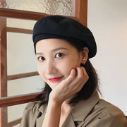 ベレー帽 レディース 婦人用 オールシーズン 四季通用 無地 単色 シンプル おしゃれ かわいい エレガント 上品 フェミニン お出かけ用 普段使い デイリー ファッション小物 大人女子 春 夏 秋 冬