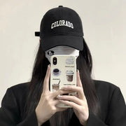 キャップ 帽子 ぼうし つば付き 英字 ロゴ 刺繍 アルファベット 日よけ 紫外線対策 男女兼用 ユニセックス レディース 女性 男性 メンズ サイズ調整可能 カジュアル おしゃれ シンプル