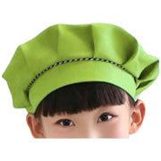 シェフ帽 コック帽 ぼうし 帽子 キッズ 子ども 子供 給食 三角巾 調理実習 家庭科 学校 料理 無地 シンプル カラバリ豊富