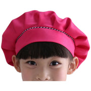 シェフ帽 コック帽 ぼうし 帽子 キッズ 子ども 子供 給食 三角巾 調理実習 家庭科 学校 料理 無地 シンプル カラバリ豊富