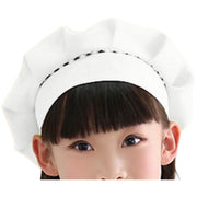 シェフ帽 コック帽 ぼうし 帽子 キッズ 子ども 子供 給食 三角巾 調理実習 家庭科 学校 料理 無地 シンプル カラバリ豊富