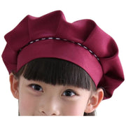 シェフ帽 コック帽 ぼうし 帽子 キッズ 子ども 子供 給食 三角巾 調理実習 家庭科 学校 料理 無地 シンプル カラバリ豊富