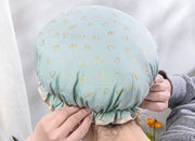 シャワーキャップ ヘアキャップ バスキャップ 大人用 浴用帽子 バス用品 お風呂 入浴 洗顔 防水 レディース おしゃれ かわいい フリル 上品 ゴム ぼうし かぶる 温泉 旅行 女性用 婦人用