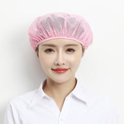 衛生帽 男女兼用 ユニセックス 帽子 キャップ メッシュ ゴム 通気性 食品工場 調理 厨房 キッチン 清掃 衛生管理 制服 ユニフォーム