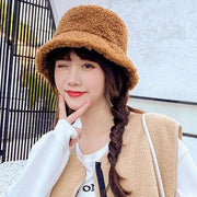 バケットハット ボア 帽子 レディース 女性 ぼうし 無地 シンプル もこもこ あったか 暖かい 防寒対策 日よけ 紫外線対策 UV対策 大人可愛い ファッション小物