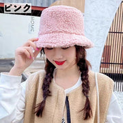 バケットハット ボア 帽子 レディース 女性 ぼうし 無地 シンプル もこもこ あったか 暖かい 防寒対策 日よけ 紫外線対策 UV対策 大人可愛い ファッション小物