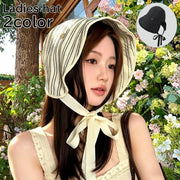 バケットハット 帽子 ボンネットハット サンボンネット レディース 女性 つば広 折りたたみ サンハット 日よけ 首紐 アウトドア 旅行 レジャー 散歩 持ち運び カジュアル おしゃれ かわいい
