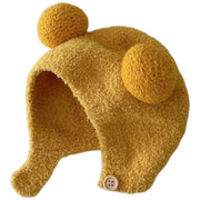ベビー帽子 ベビー 赤ちゃん 男の子 女の子 赤ちゃん帽子 ベビーキャップ クマ耳帽子 耳付き ふわふわ 暖かい かわいい おしゃれ